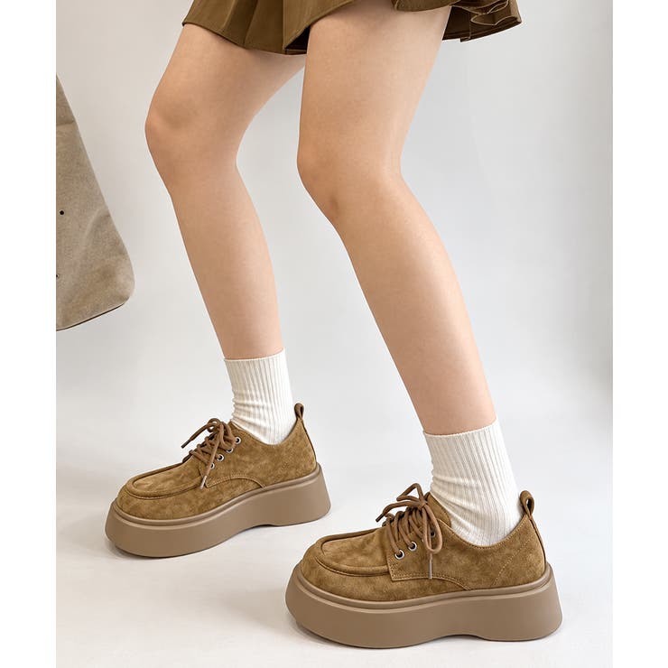 大人可愛いスエード調パンプス ボリュームソール カジュアルシューズラウンドトゥ歩… | SUNSHINE CLOSET | 詳細画像12 
