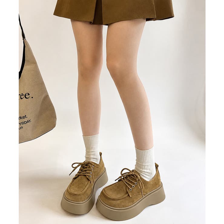 大人可愛いスエード調パンプス ボリュームソール カジュアルシューズラウンドトゥ歩… | SUNSHINE CLOSET | 詳細画像13 