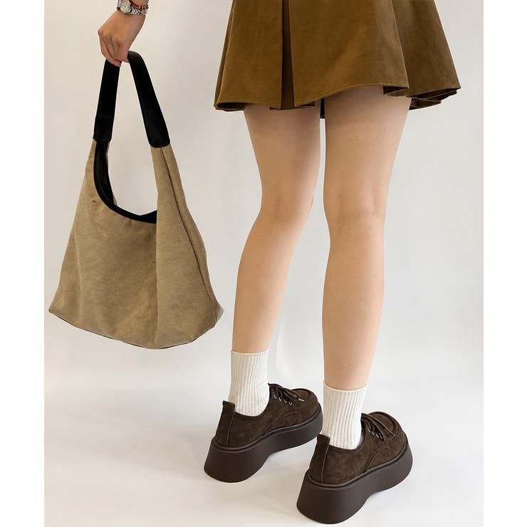 大人可愛いスエード調パンプス ボリュームソール カジュアルシューズラウンドトゥ歩… | SUNSHINE CLOSET | 詳細画像6 