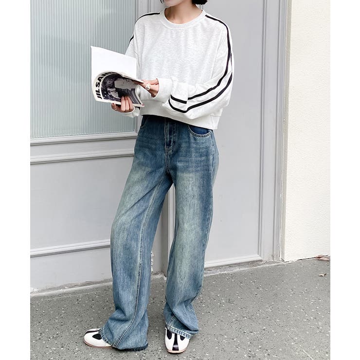 ショート丈 サイドラインスウェット裏起毛 | SUNSHINE CLOSET | 詳細画像14 