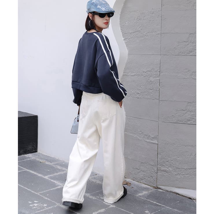 ショート丈 サイドラインスウェット裏起毛 | SUNSHINE CLOSET | 詳細画像18 