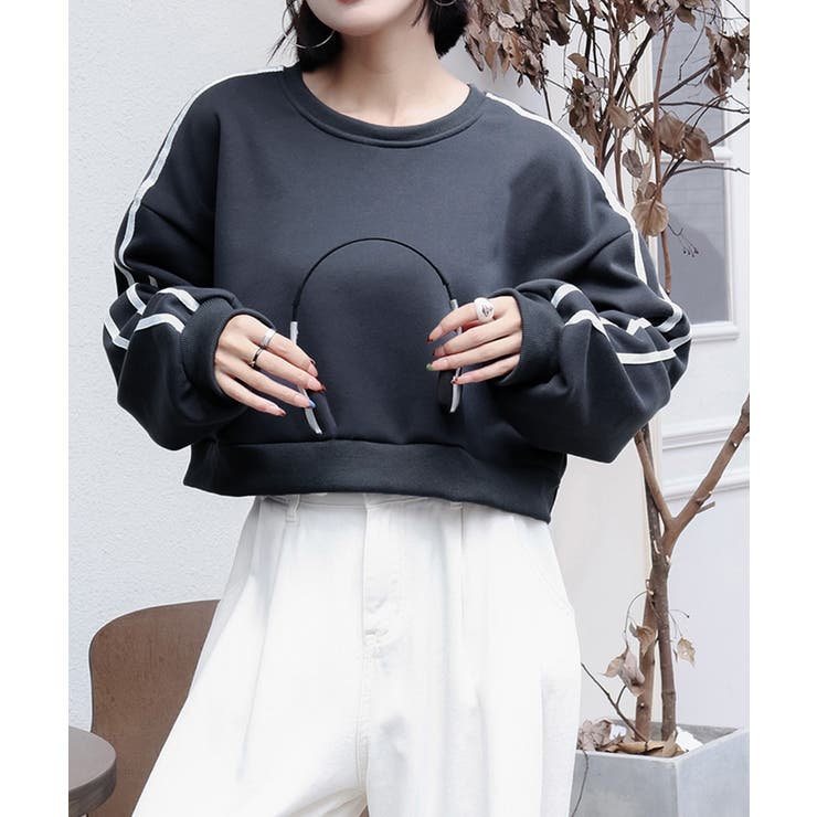 ショート丈 サイドラインスウェット裏起毛 | SUNSHINE CLOSET | 詳細画像24 