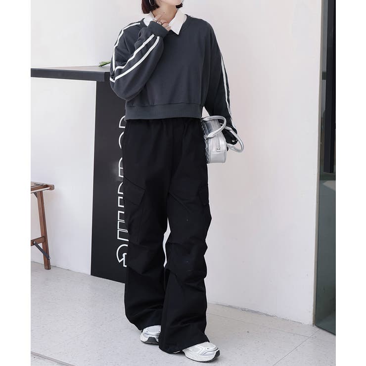 ショート丈 サイドラインスウェット裏起毛 | SUNSHINE CLOSET | 詳細画像27 