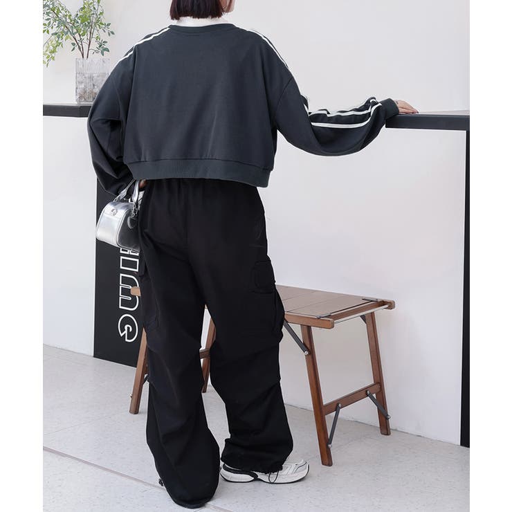 ショート丈 サイドラインスウェット裏起毛 | SUNSHINE CLOSET | 詳細画像29 