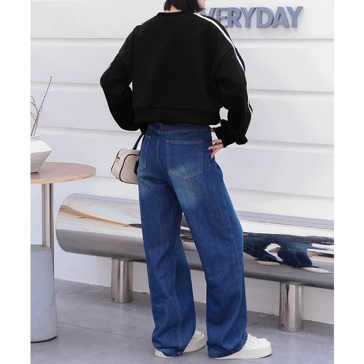 ショート丈 サイドラインスウェット裏起毛 | SUNSHINE CLOSET | 詳細画像5 