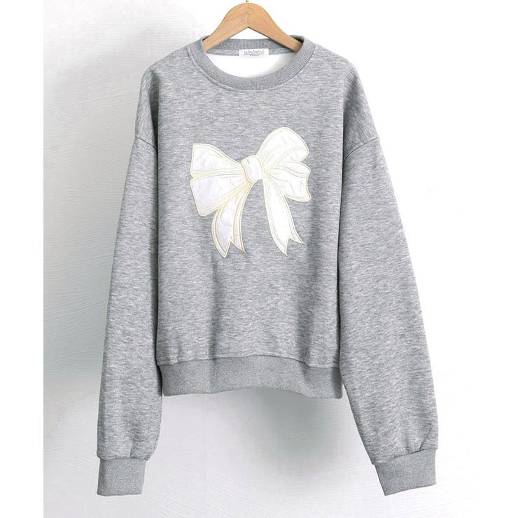 刺しゅうリボンスウェット裏微起毛トップス | SUNSHINE CLOSET | 詳細画像23 