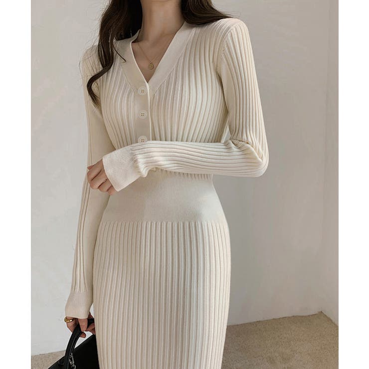 タイトニットワンピース ロングワンピース | SUNSHINE CLOSET | 詳細画像1 