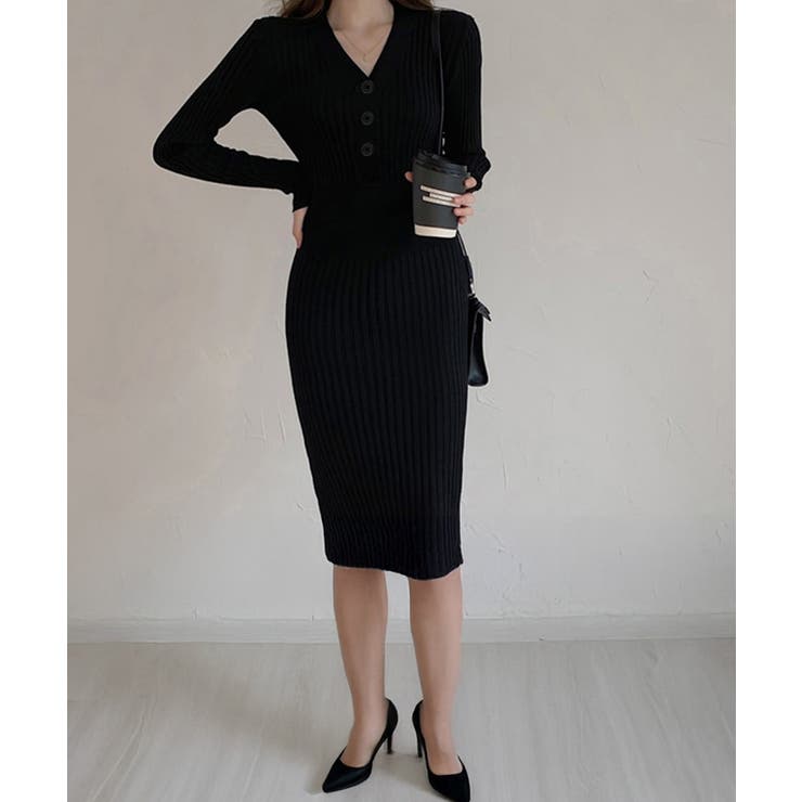 タイトニットワンピース ロングワンピース | SUNSHINE CLOSET | 詳細画像14 