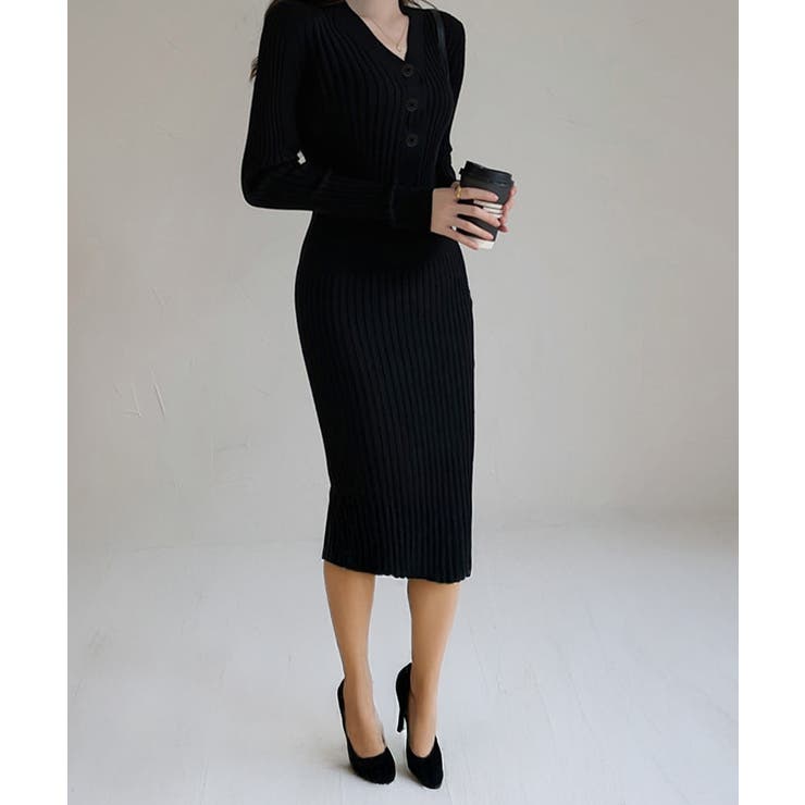 タイトニットワンピース ロングワンピース | SUNSHINE CLOSET | 詳細画像16 