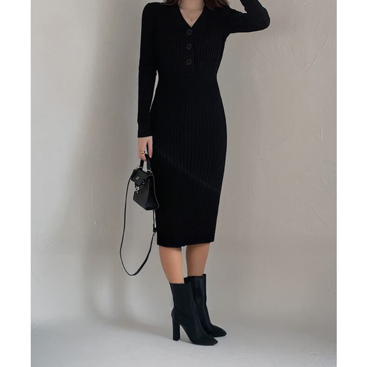 タイトニットワンピース ロングワンピース | SUNSHINE CLOSET | 詳細画像17 