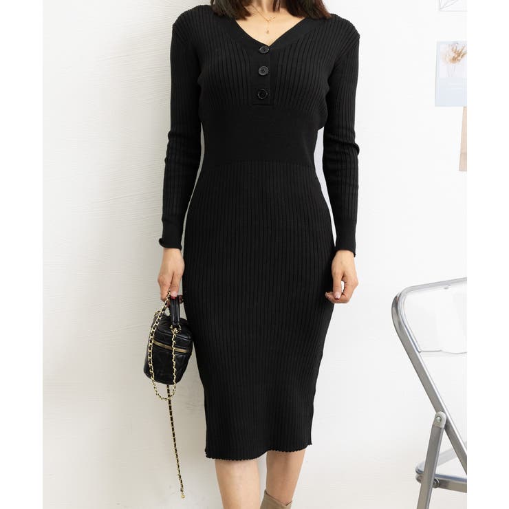 タイトニットワンピース ロングワンピース | SUNSHINE CLOSET | 詳細画像19 