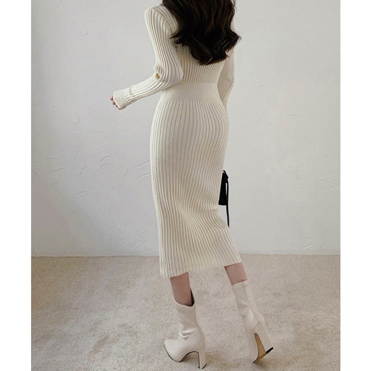 タイトニットワンピース ロングワンピース | SUNSHINE CLOSET | 詳細画像4 