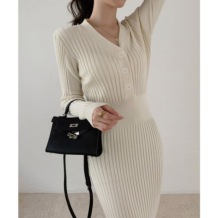 タイトニットワンピース ロングワンピース | SUNSHINE CLOSET | 詳細画像6 