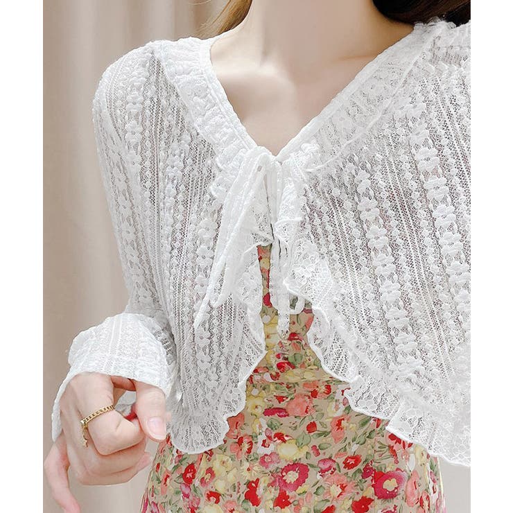 レースボレロカーディガン シアートップス | SUNSHINE CLOSET | 詳細画像11 