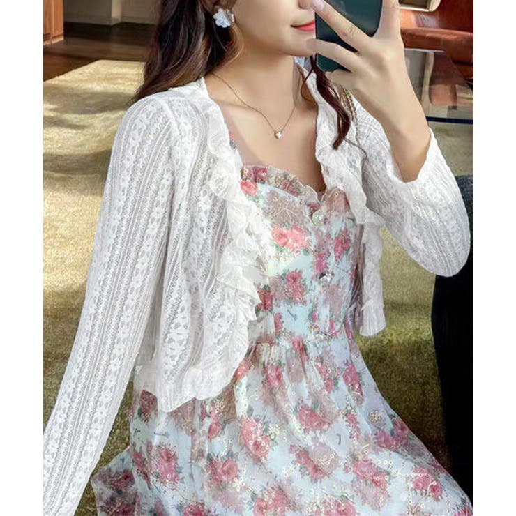レースボレロカーディガン シアートップス | SUNSHINE CLOSET | 詳細画像13 