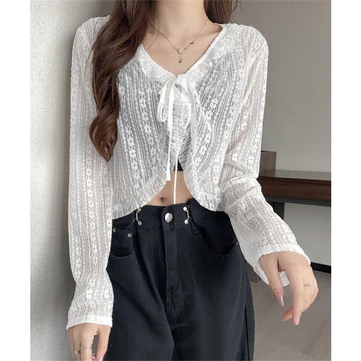 レースボレロカーディガン シアートップス | SUNSHINE CLOSET | 詳細画像14 