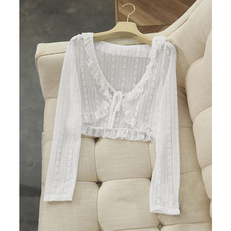 レースボレロカーディガン シアートップス | SUNSHINE CLOSET | 詳細画像16 