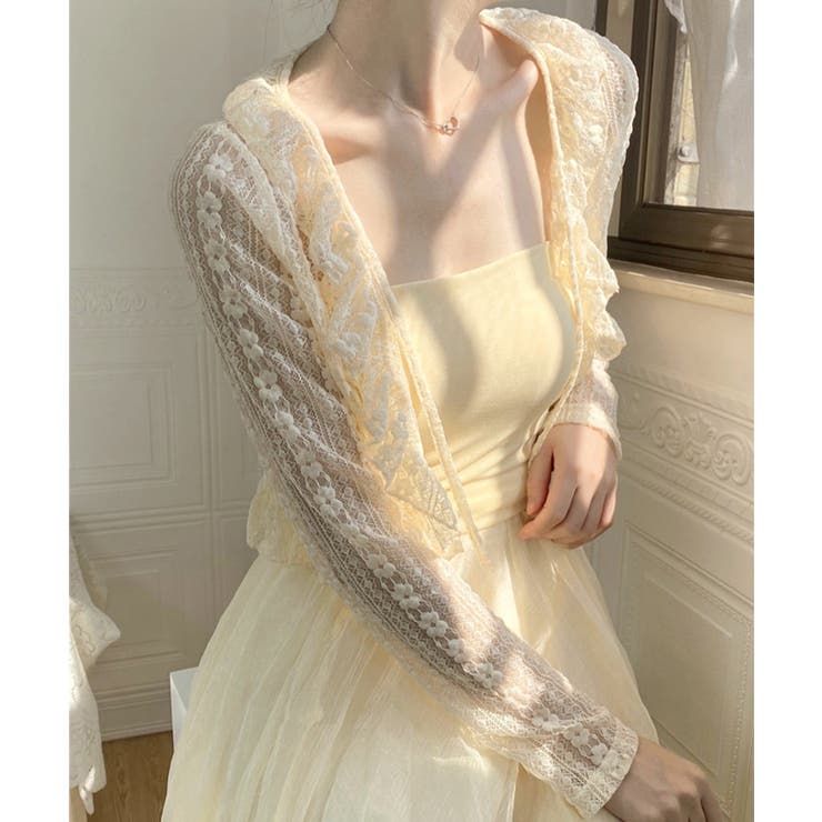 レースボレロカーディガン シアートップス | SUNSHINE CLOSET | 詳細画像2 