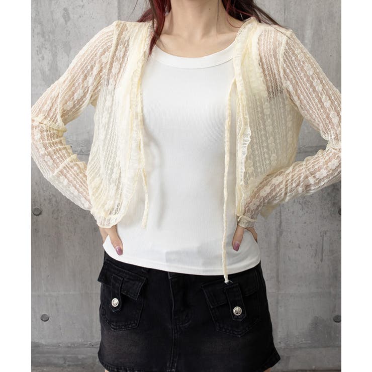 レースボレロカーディガン シアートップス | SUNSHINE CLOSET | 詳細画像20 