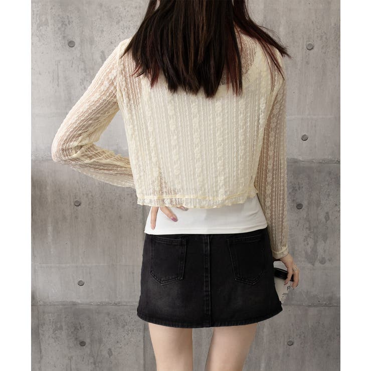 レースボレロカーディガン シアートップス | SUNSHINE CLOSET | 詳細画像22 