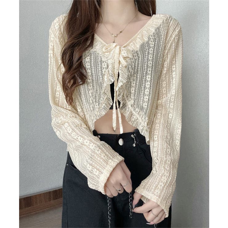 レースボレロカーディガン シアートップス | SUNSHINE CLOSET | 詳細画像5 