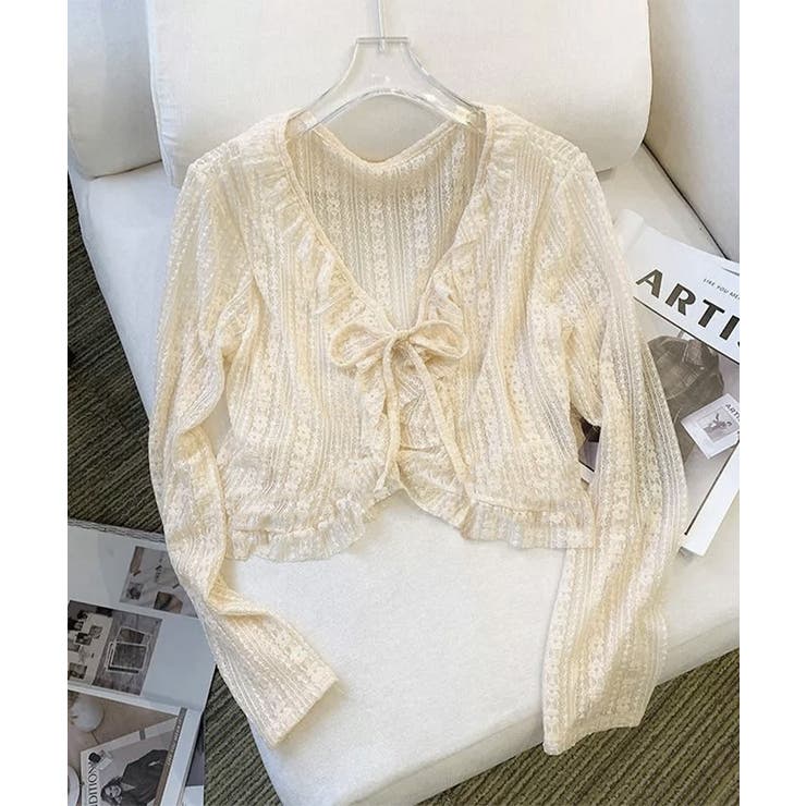 レースボレロカーディガン シアートップス | SUNSHINE CLOSET | 詳細画像6 