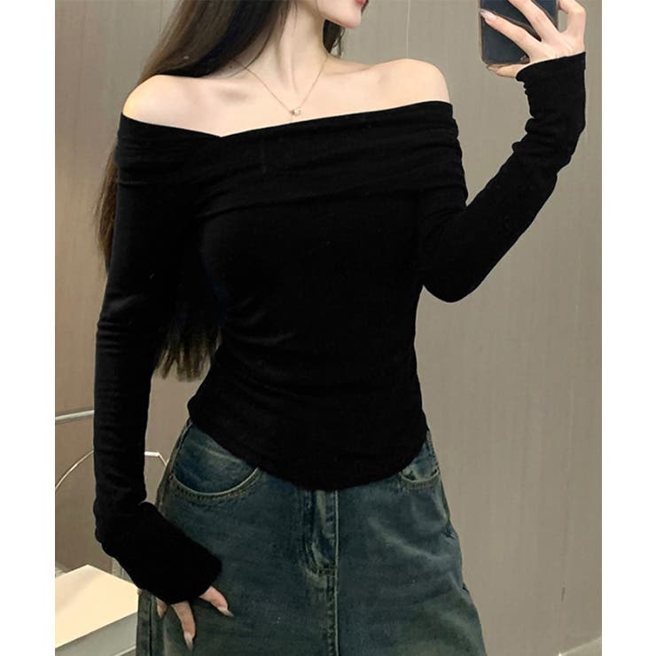 ワンオフショルダーTシャツ肩出しトップス | SUNSHINE CLOSET | 詳細画像10 