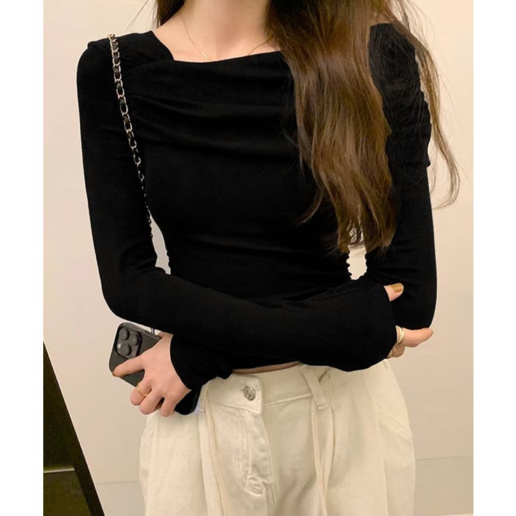 ワンオフショルダーTシャツ肩出しトップス | SUNSHINE CLOSET | 詳細画像6 
