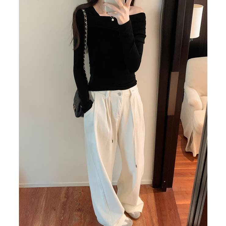 ワンオフショルダーTシャツ肩出しトップス | SUNSHINE CLOSET | 詳細画像9 