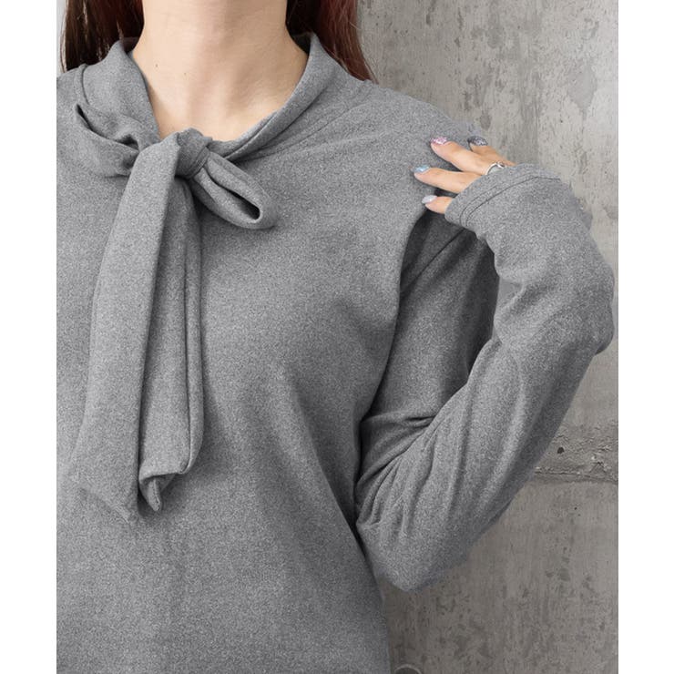 リボンタイ付きトップス ボウタイtシャツ | SUNSHINE CLOSET | 詳細画像21 