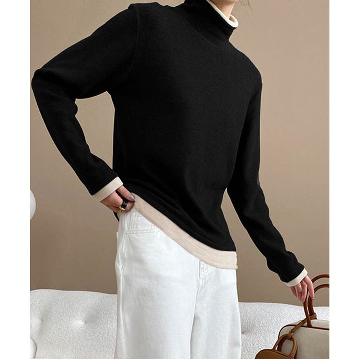 ハイネックトップス レイヤード風 長袖T | SUNSHINE CLOSET | 詳細画像7 