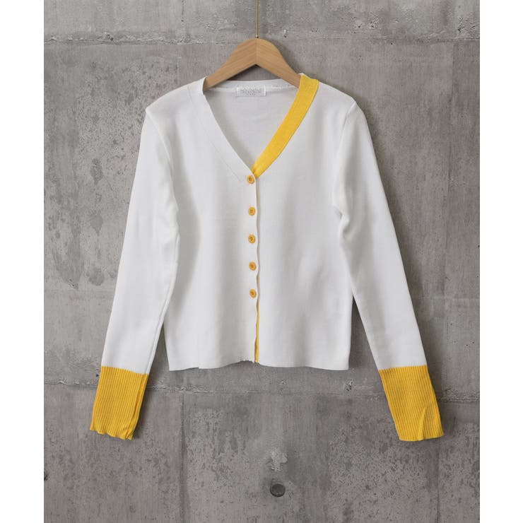 バイカラーニットカーディガンレイヤード風 | SUNSHINE CLOSET | 詳細画像16 