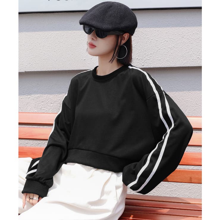 サイドライン スウェットシャツショート丈 | SUNSHINE CLOSET | 詳細画像6 