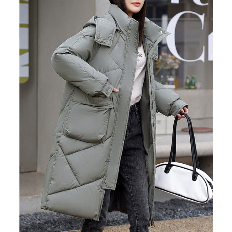 フェイクダウンコート ロング 中綿コード | SUNSHINE CLOSET | 詳細画像15 