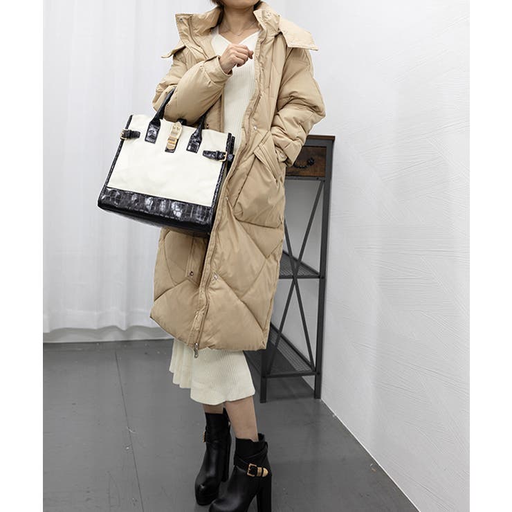 フェイクダウンコート ロング 中綿コード | SUNSHINE CLOSET | 詳細画像17 