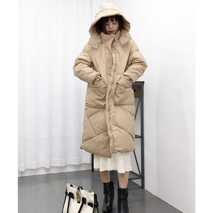 フェイクダウンコート ロング 中綿コード | SUNSHINE CLOSET | 詳細画像18 