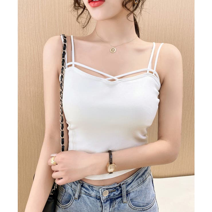 カップ付きキャミソール ダブルストラップ | SUNSHINE CLOSET | 詳細画像4 