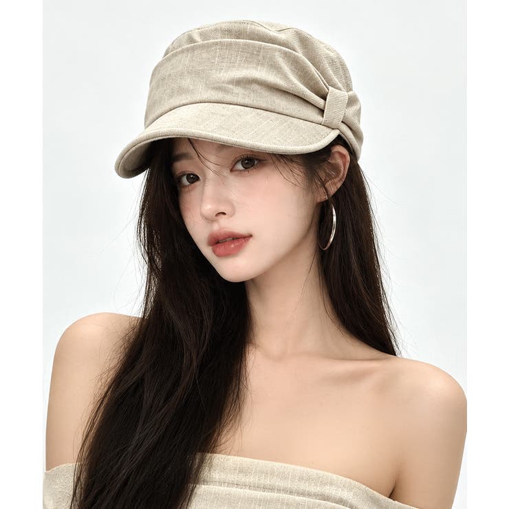 立体シルエットマドロスハットつば付き帽子リボンワークキャップ小顔見えレディース秋… | SUNSHINE CLOSET | 詳細画像4 