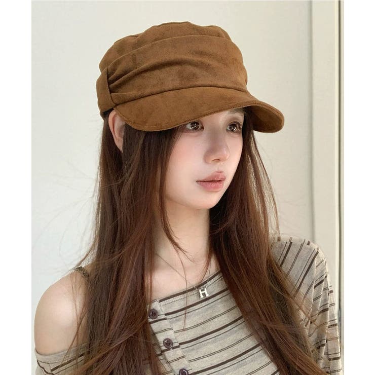 クラシカルつば付きワークキャップサイズ調節可能 シンプル無地大人カジュアルぼうし… | SUNSHINE CLOSET | 詳細画像15 