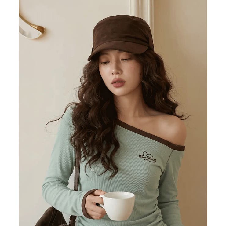 クラシカルつば付きワークキャップサイズ調節可能 シンプル無地大人カジュアルぼうし… | SUNSHINE CLOSET | 詳細画像4 