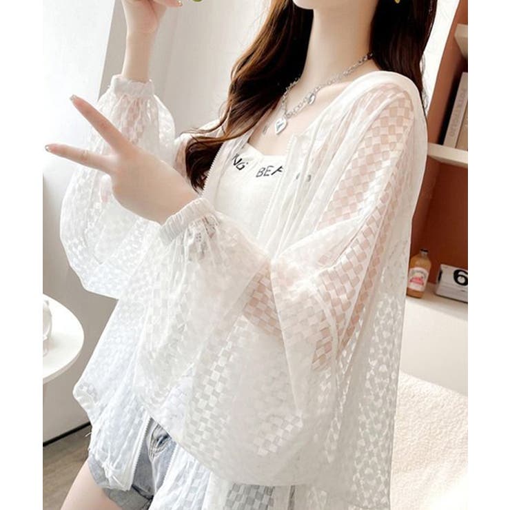 シアーシャツ レディース 夏カーディガン | SUNSHINE CLOSET | 詳細画像5 
