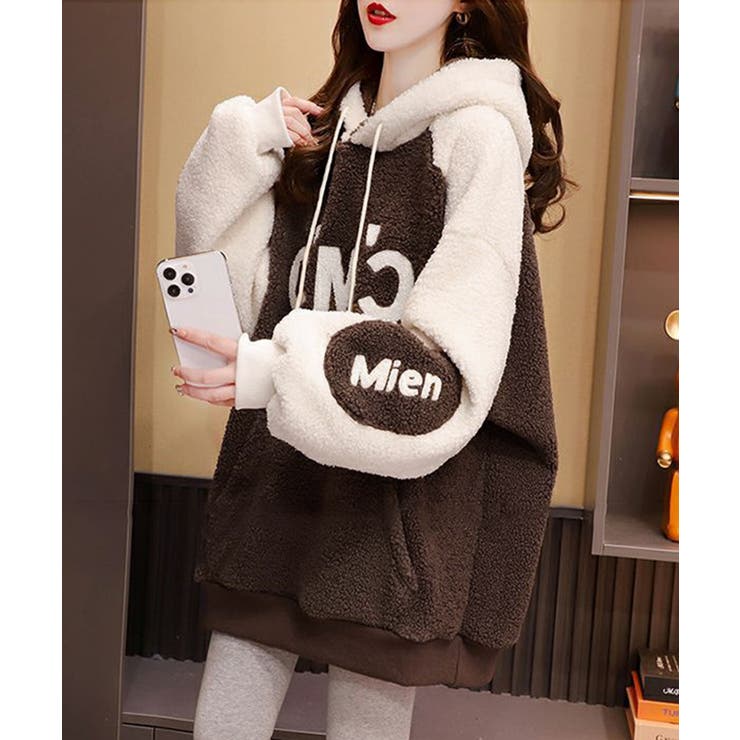 ボアフリースパーカーもこもこ フーディー | SUNSHINE CLOSET | 詳細画像2 