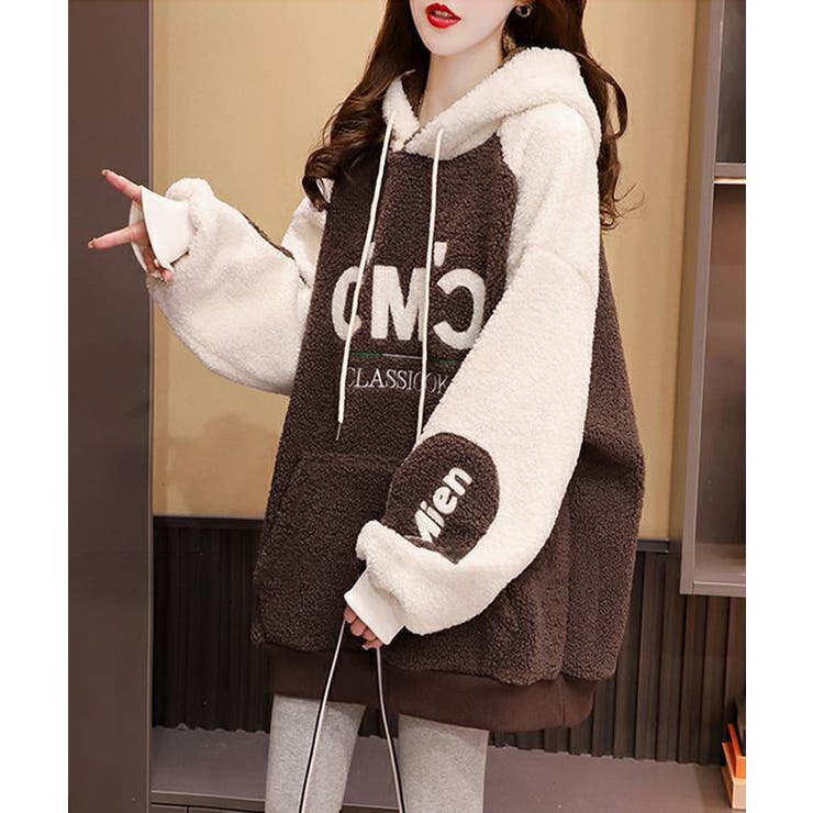 ボアフリースパーカーもこもこ フーディー | SUNSHINE CLOSET | 詳細画像8 