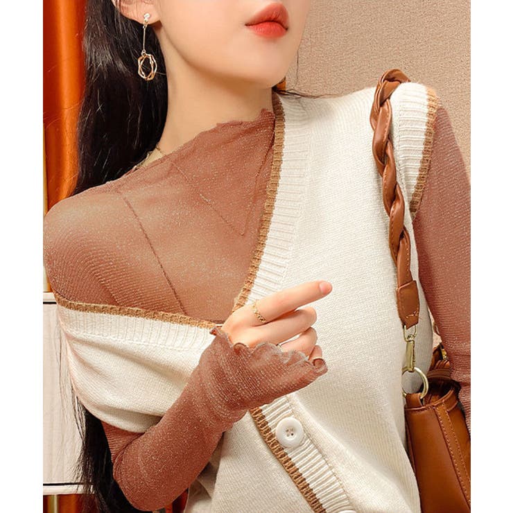 ラメ入り シースルートップス セクシー | SUNSHINE CLOSET | 詳細画像10 