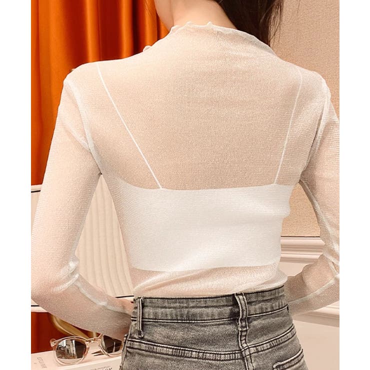 ラメ入り シースルートップス セクシー | SUNSHINE CLOSET | 詳細画像8 