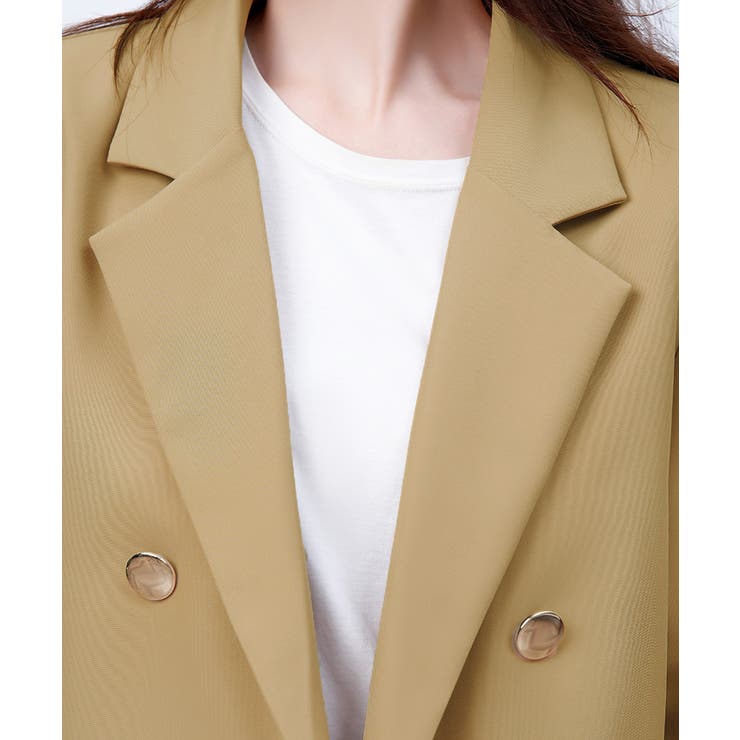 ダブルボタンテーラードジャケットミドル丈 | SUNSHINE CLOSET | 詳細画像12 