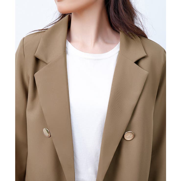 ダブルボタンテーラードジャケットミドル丈 | SUNSHINE CLOSET | 詳細画像16 