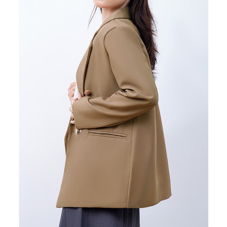 ダブルボタンテーラードジャケットミドル丈 | SUNSHINE CLOSET | 詳細画像18 