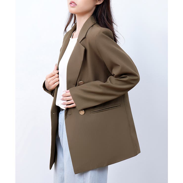 ダブルボタンテーラードジャケットミドル丈 | SUNSHINE CLOSET | 詳細画像25 