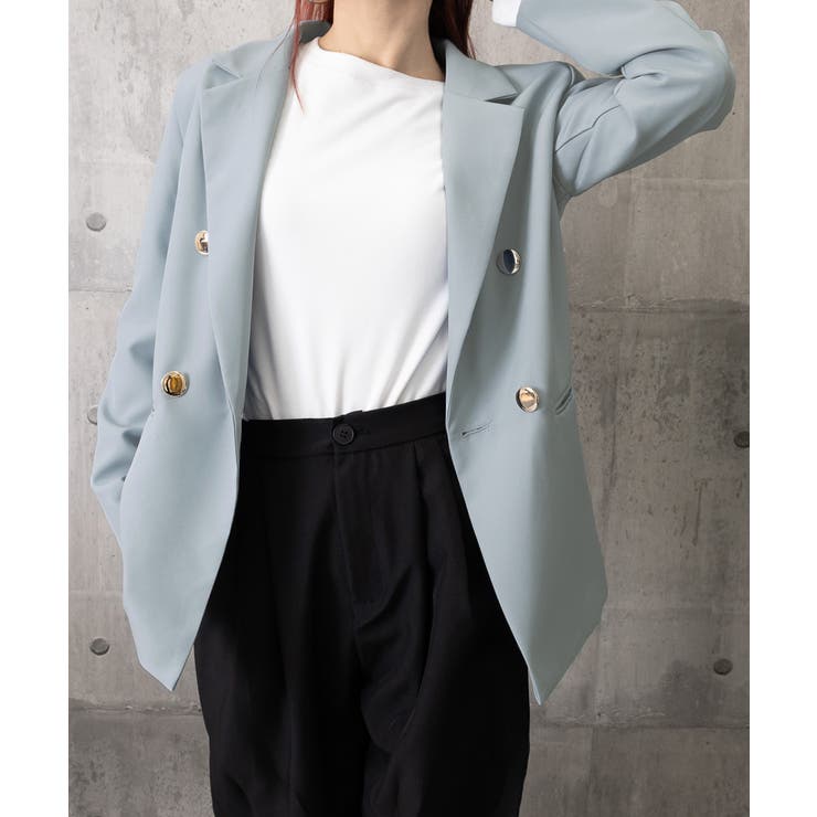 ダブルボタンテーラードジャケットミドル丈 | SUNSHINE CLOSET | 詳細画像30 